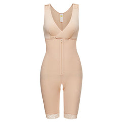 Plus Size Body Shaper with Zipper Corset and Bra